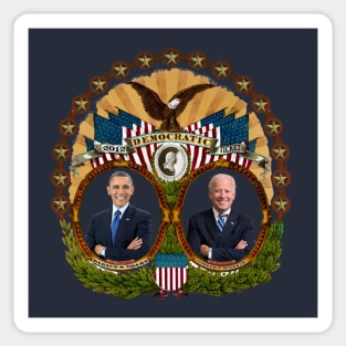 2012 Democratic Presidential Ticket Sticker